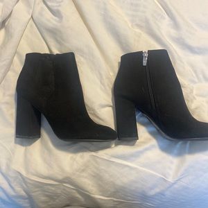 Marc Fisher Black Suede Booties